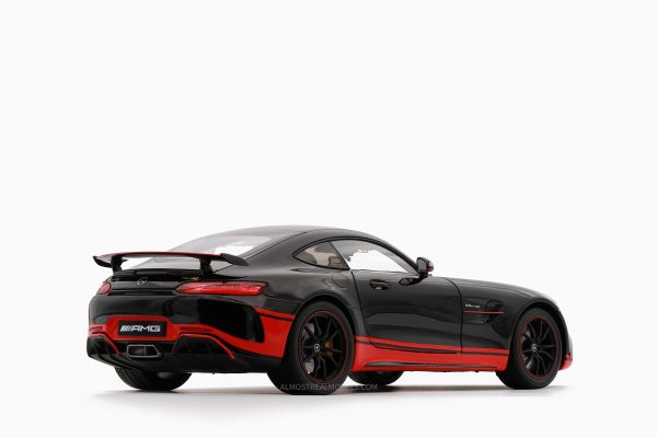 Mercedes-Benz AMG GT R Black with Red Stripes 1:18 by Almost Real