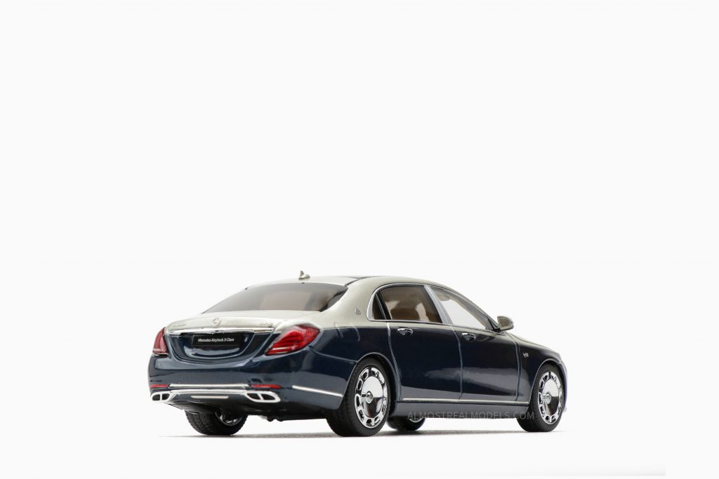 Mercedes-Maybach S-Class - 2019 - Anthracite Blue/Aragonite Silver 1:43 by Almost Real