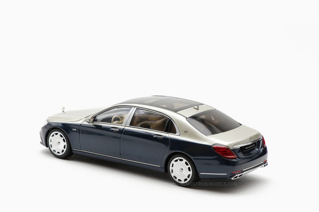 Mercedes-Maybach S-Class - 2019 - Anthracite Blue/Aragonite Silver 1:43 by Almost Real