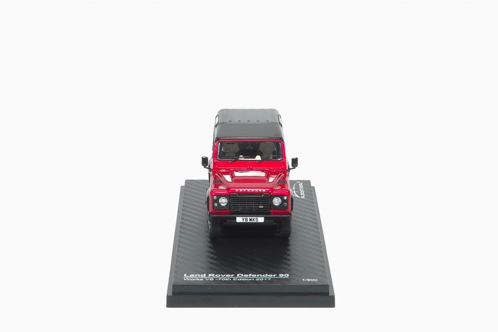 Land Rover Defender 90 Works V8 70th Edition Red 1:43 by Almost Real