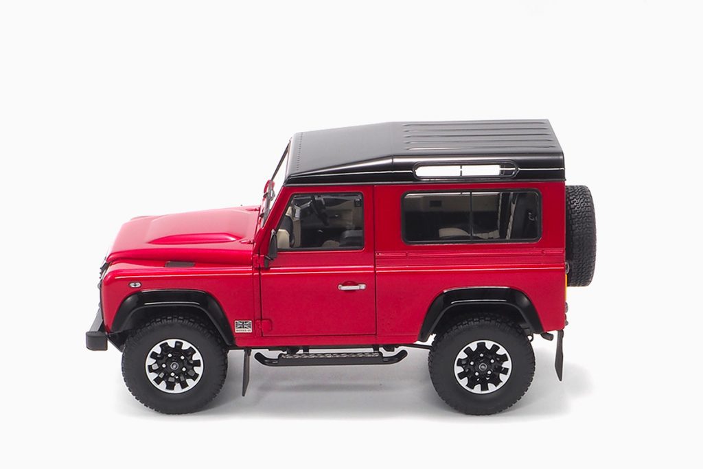 Land Rover Defender 90 Works V8 70Th Edition - 2017 Red 1:18 by Almost Real