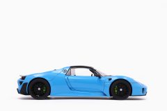 Porsche 918 Spyder Weissach Package Riviera Blue 1:18 by AutoArt