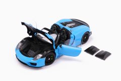 Porsche 918 Spyder Weissach Package Riviera Blue 1:18 by AutoArt