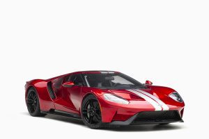 Ford GT 2017 Liquid Red Silver Stripes 1:18 by AutoArt