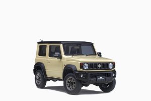 Suzuki Jimny (JB74) Chiffon Ivory Black Roof 1:18 by AutoArt