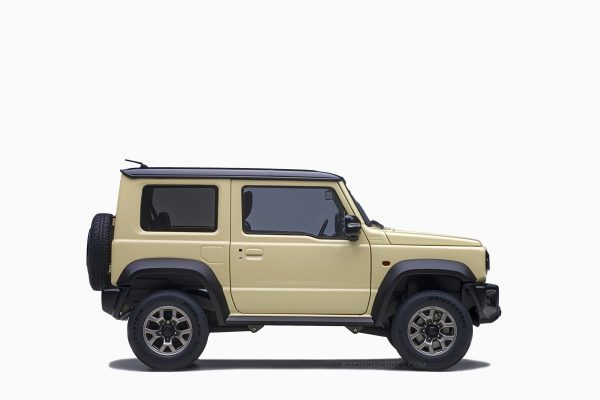 Suzuki Jimny (JB74) Chiffon Ivory Black Roof 1:18 by AutoArt