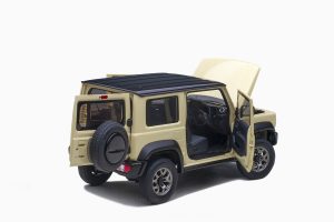 Suzuki Jimny (JB74) Chiffon Ivory Black Roof 1:18 by AutoArt