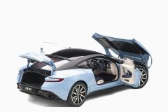 Aston Martin DB11, Q Frosted Glass Blue 1:18 by AutoArt