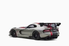 Dodge Viper GTS-R Commemorative Edition ACR Silver Metallic w/Black Stripes 1:18 by AutoArt