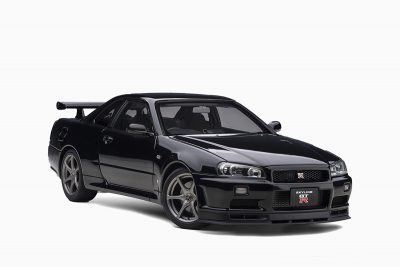 Nissan Skyline GT-R (R34) V-Spec II, Black Pearl 1:18 by AutoArt