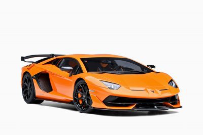 Lamborghini Aventador SVJ (Arancio Atlas) Orange 1:18 by Autoart