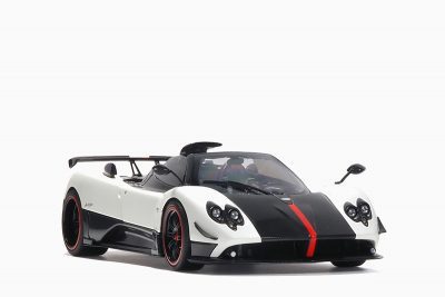 Pagani Zonda Cinque Roadster Bianco Benny White 1:18 by Almost Real