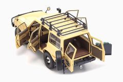 Toyota Land Cruiser 60 RHD (Right Hand Drive) Beige with Stripes and Roof Rack with Accessories 1:18 by Kyosho