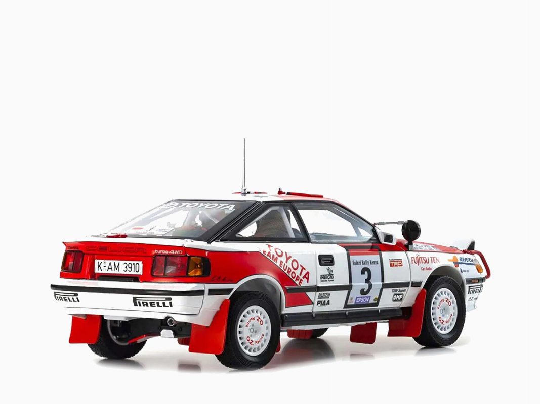 Toyota Celica GT-4 #3 Bjorn Waldegard - Fred Gallagher "Toyota Team Europe" Winner "Safari Rally" (1990) 1:18 by Kyosho