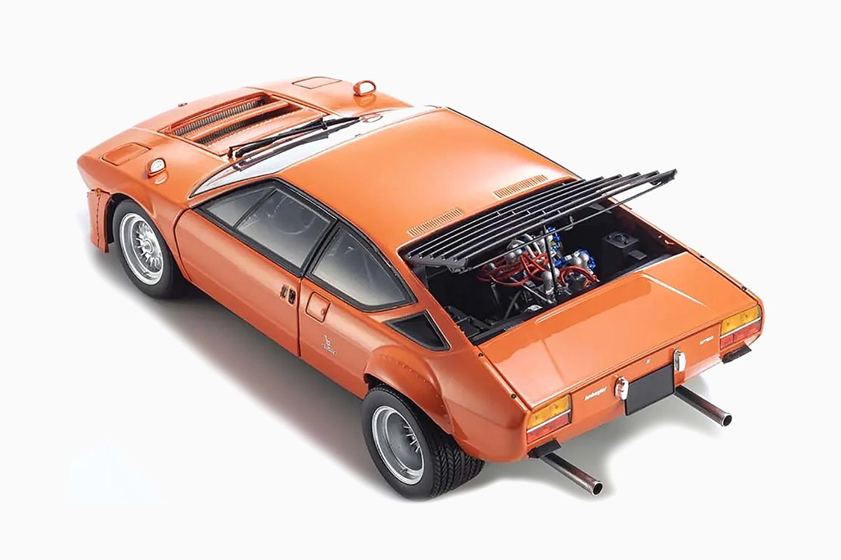 Lamborghini Urraco Rally Orange 1:18 by Kyosho