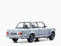 BMW 2002 Turbo Silver with Red and Blue Stripes 1:18 by Kyosho