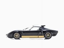 Lamborghini Miura SVR Black and Gold 1/18 Model Car by Kyosho