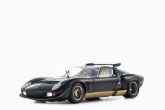 Lamborghini Miura SVR Black and Gold 1/18 Model Car by Kyosho