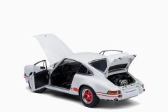 Porsche 911 Carrera 2.7 RS White Red Stripes 1:18 by Autoart